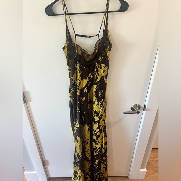 Brown and yellow maxi dress - Picture 4 of 6